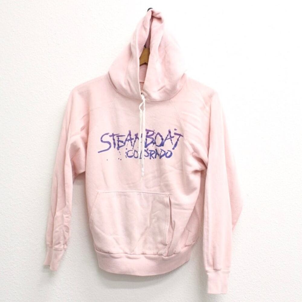 Vintage Steamboat Colorado Hooded Sweatshirt Small